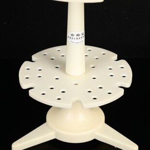 圆盘移液器架6支装 移液枪架 24孔刻度吸管架 旋转式移液器多用架