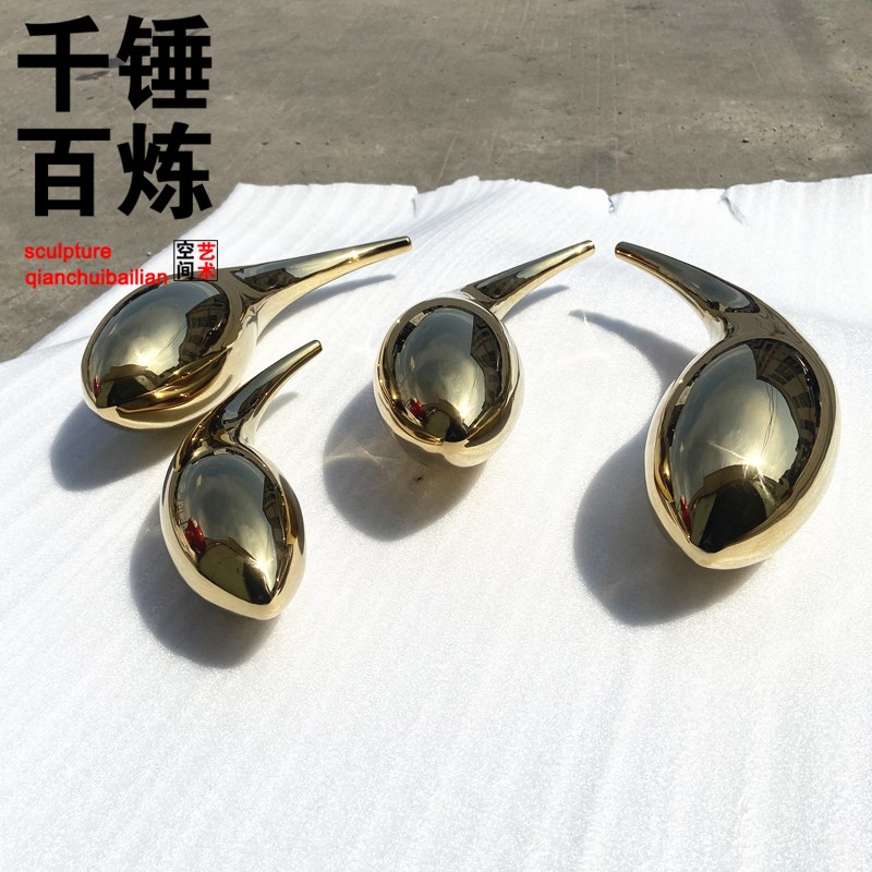 不锈钢鱼雕塑售楼部水池小鱼墙饰壁挂装饰品景观流水鱼群金色摆件