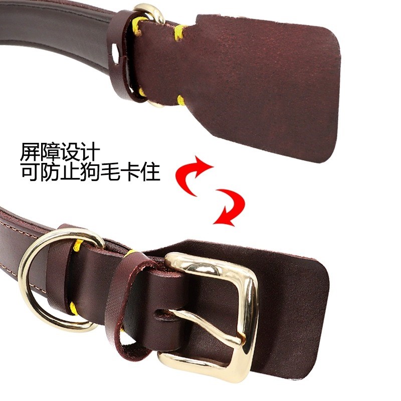 狗项圈中型犬狗脖圈拉布拉多金毛大型犬德牧狗牌刻字颈圈狗圈