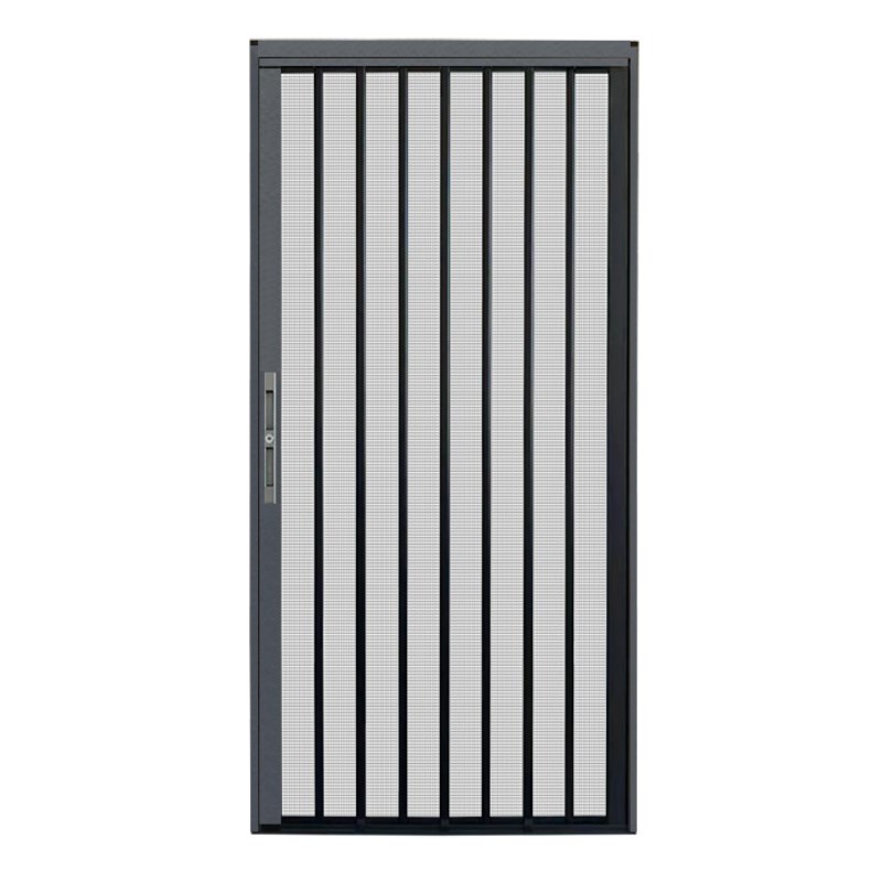 新款铝合金折叠纱门带锁防盗防猫狗防鼠隐形伸缩家用推拉式纱门