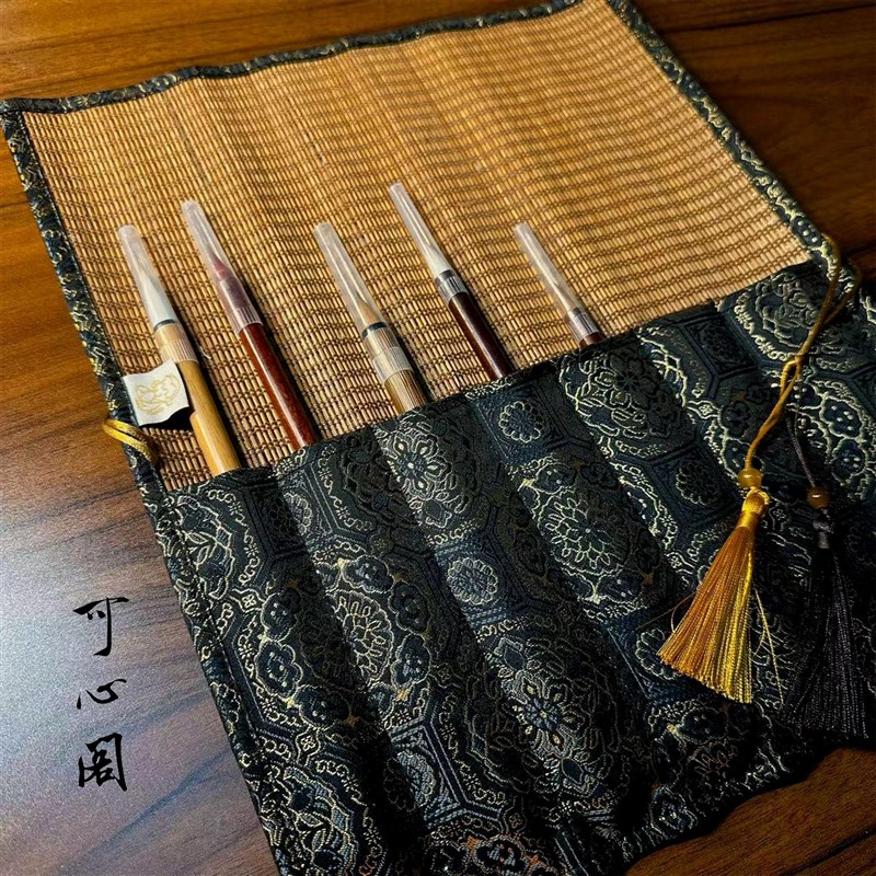 【可心阁】 黑金织金相纹 传统工艺高级笔帘