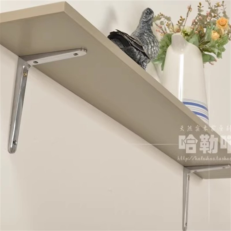 实木搁板置物架墙上m隔板收纳层板托架客厅书架展示架简约壁挂壁