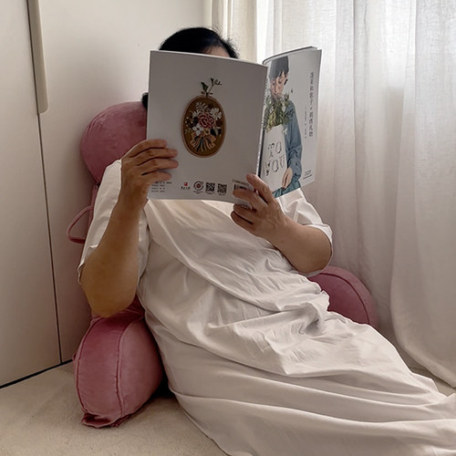老人靠枕床头大靠背软包人体工学护E腰靠垫可拆洗儿童床上看书靠