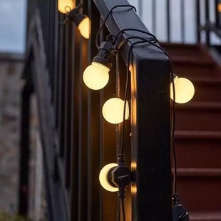 户外防水G50圆球灯串高亮彩灯节日氛围灯婚礼布置夜市网红装 饰灯