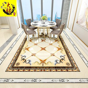 2020欧式客厅拼花瓷砖走廊过道拼花地砖入户玄关抛晶砖拼图2400x3