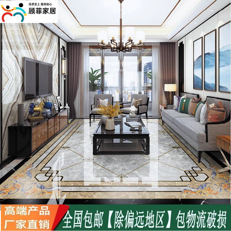 欧式地砖客厅拼花瓷砖餐厅入户z玄关过道拼花图案造型灰色地板砖