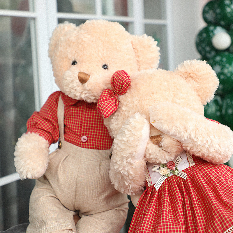 结婚压床娃娃一对新款情侣抱枕婚房摆件送新人新娘礼物公仔玩具熊