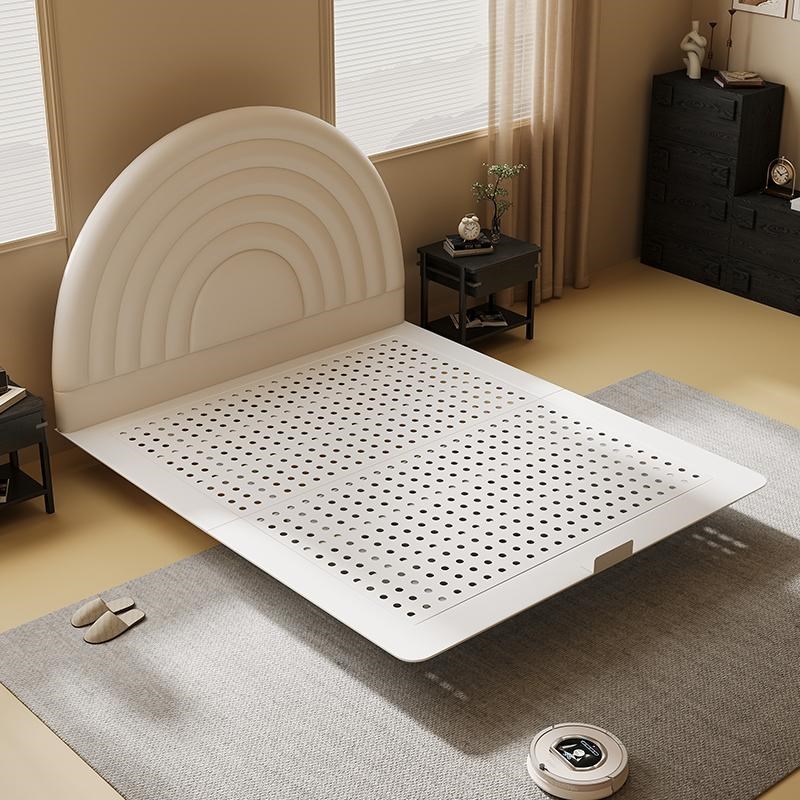 可仑棒棒糖床/儿童梦想钢架儿童床超迁皮软包男生女孩 轻奢奶油风