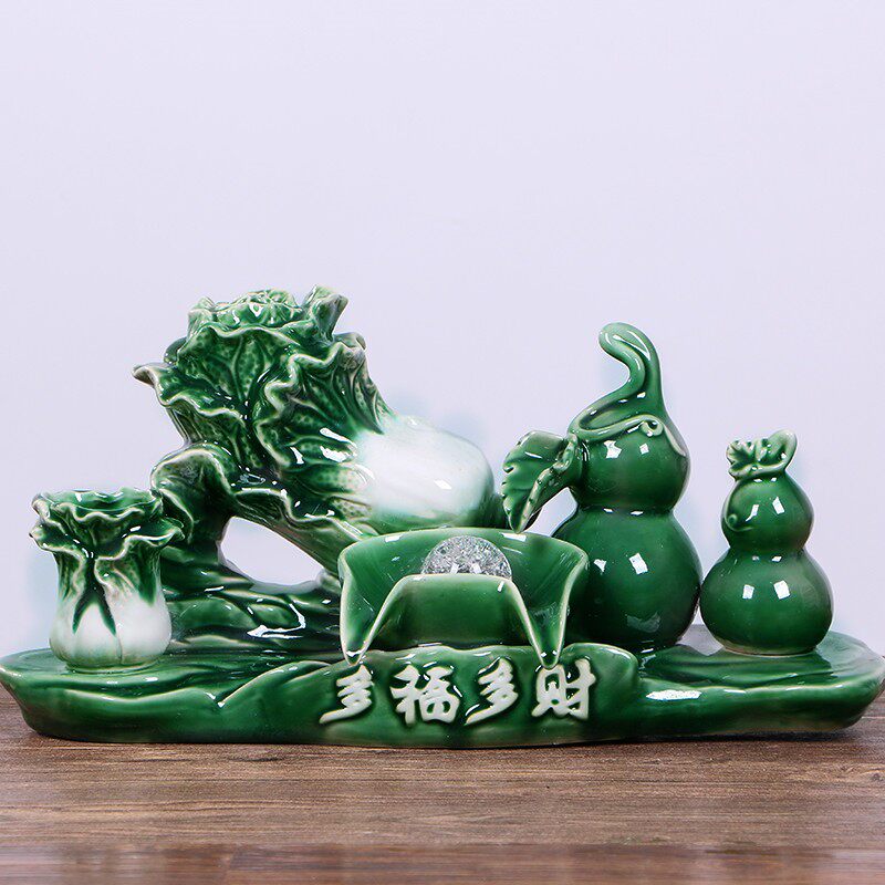 鱼缸自动循环流水养鱼盆增氧室内喷泉瀑布饰造景