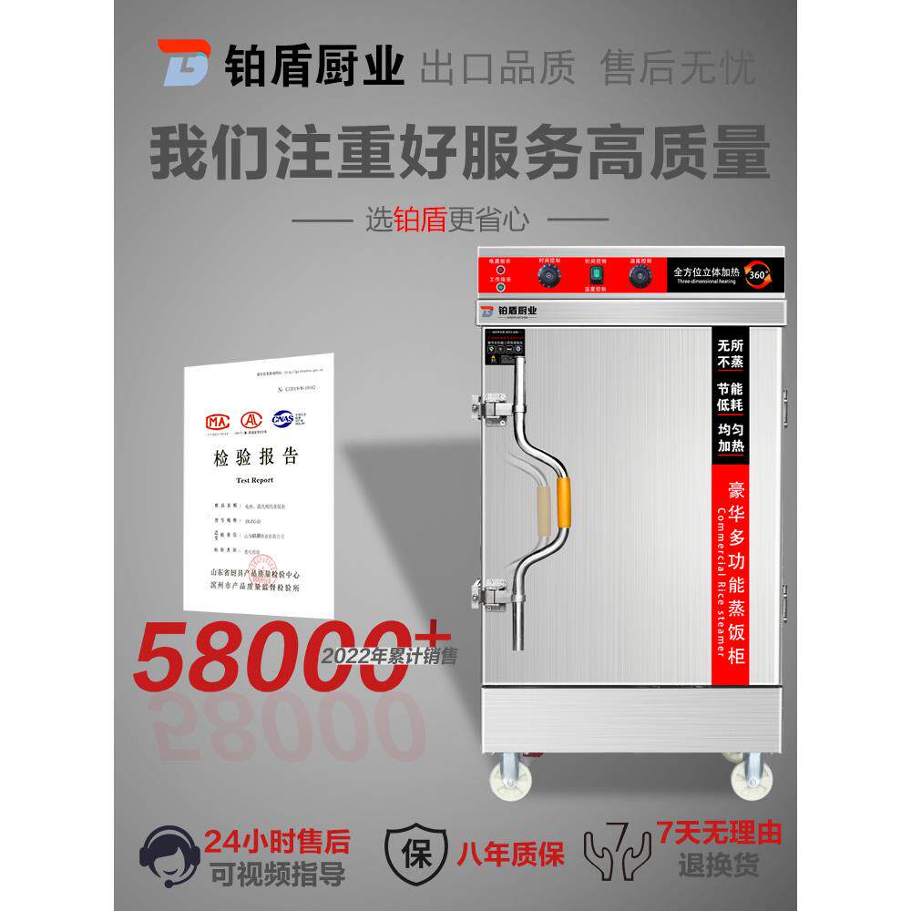 蒸饭柜商 用电蒸箱食堂大小型燃气蒸饭馒包子全自动蒸柜炉饰品