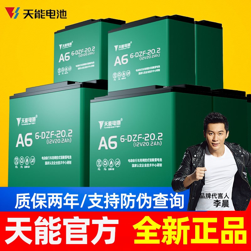 天能铅酸干电池48v60v72v电动车用2轮电动三轮黑金20A32A45A120A