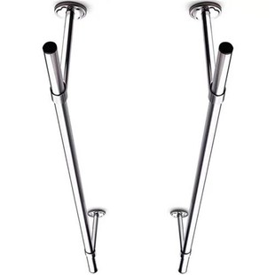 阳台晾衣架吊通不锈钢04悬挂带杆盖3固定式160吊座衣底座顶晾装支