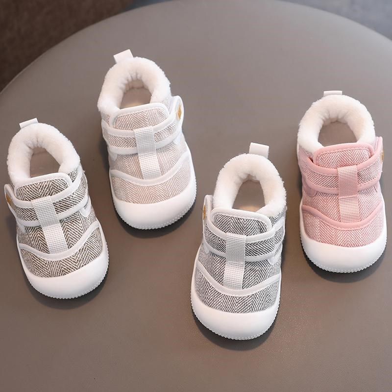宝宝棉鞋冬季软底学步鞋1一2岁男加绒加厚保暖7-9-12个月女婴儿鞋