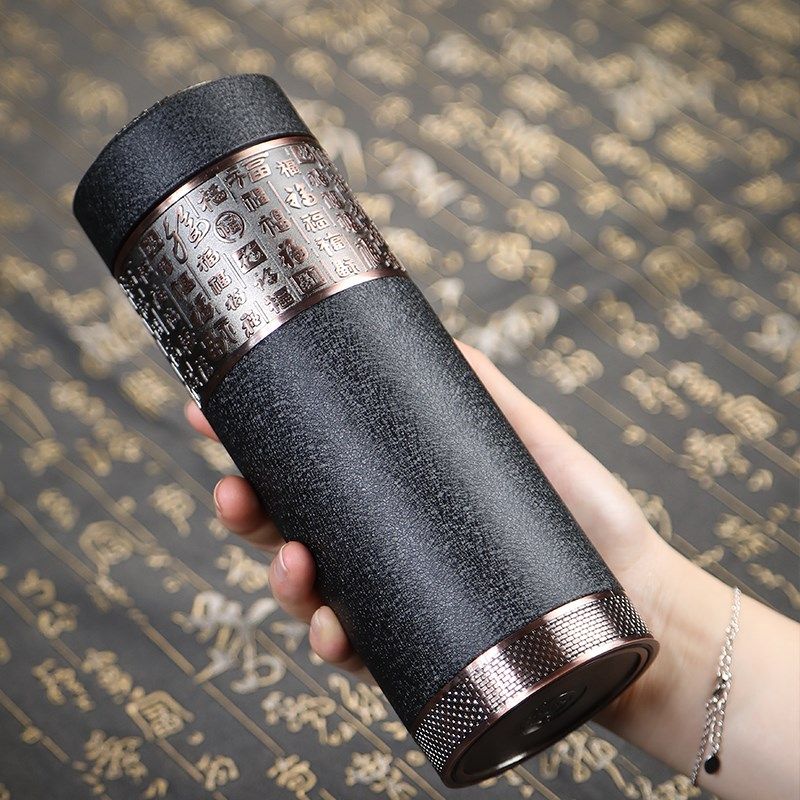 紫砂保温杯父亲节送爸爸妈妈高档茶杯送退休纪念水杯定制LOGO刻字