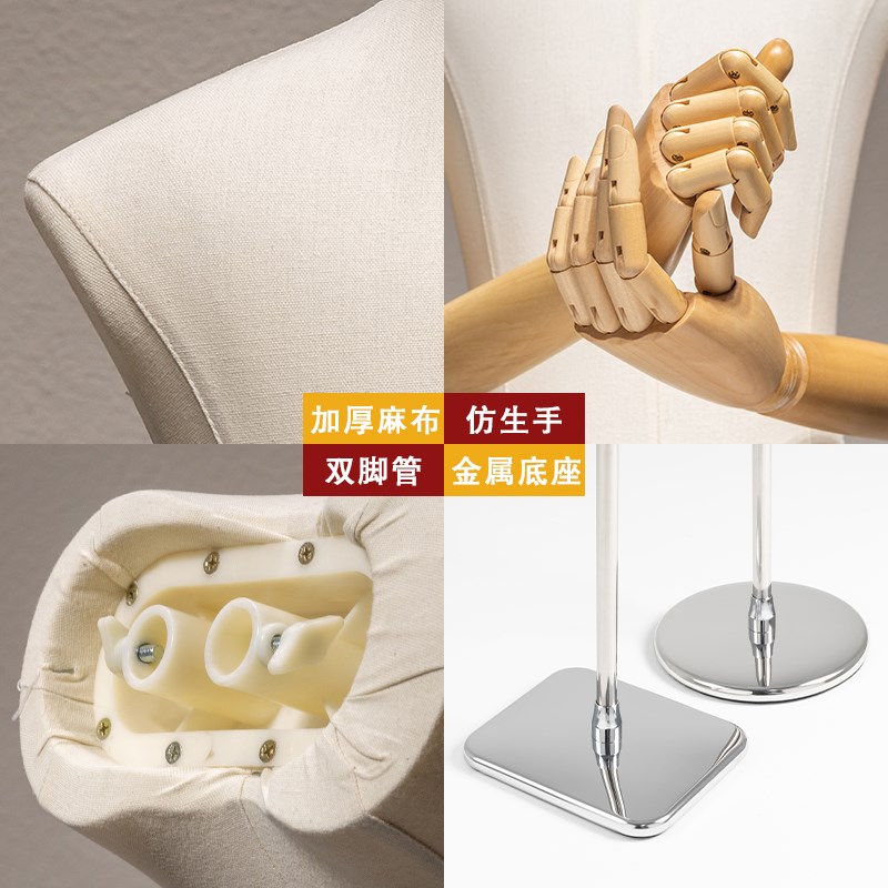 青少年儿童模特道具半身橱窗陈列假人台男女大童人偶服装店展示架