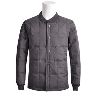 中老年羽绒服男士内胆保暖防寒冬装爸爸贴身内穿加肥大款羽绒棉袄