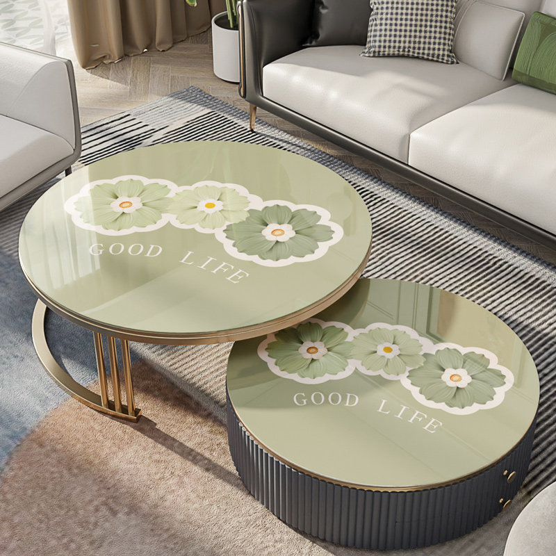 圆形茶几垫网红高级感免洗防水防油软玻璃茶几桌布圆桌餐桌桌面垫,居家布艺,桌布,淘宝优惠券,粉丝福利购,淘宝优惠卷
