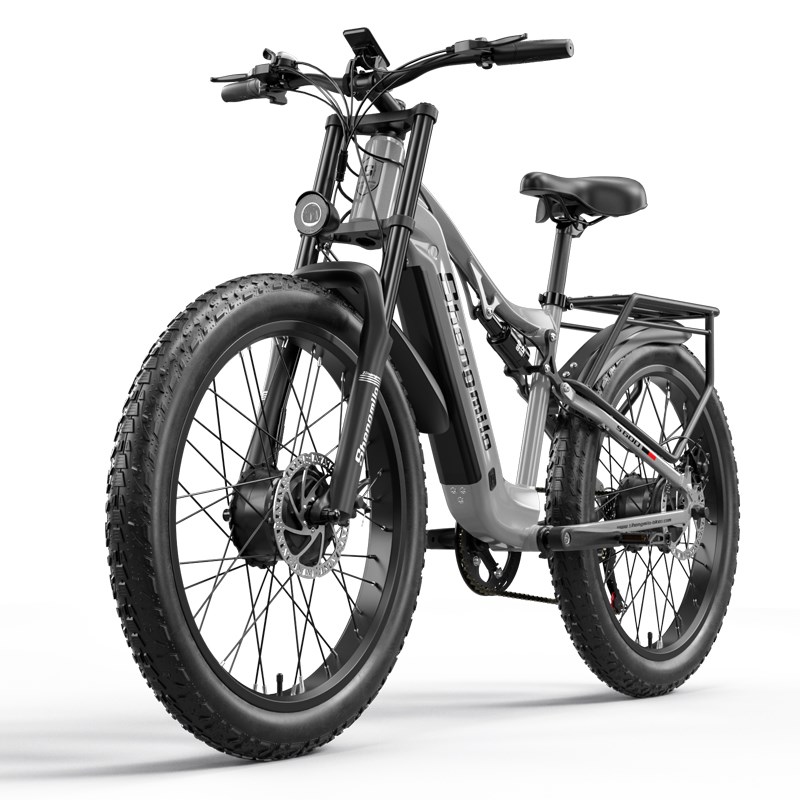 S600电动自行车助力车双驱越野锂电池48V沙滩山地车成人通勤代步