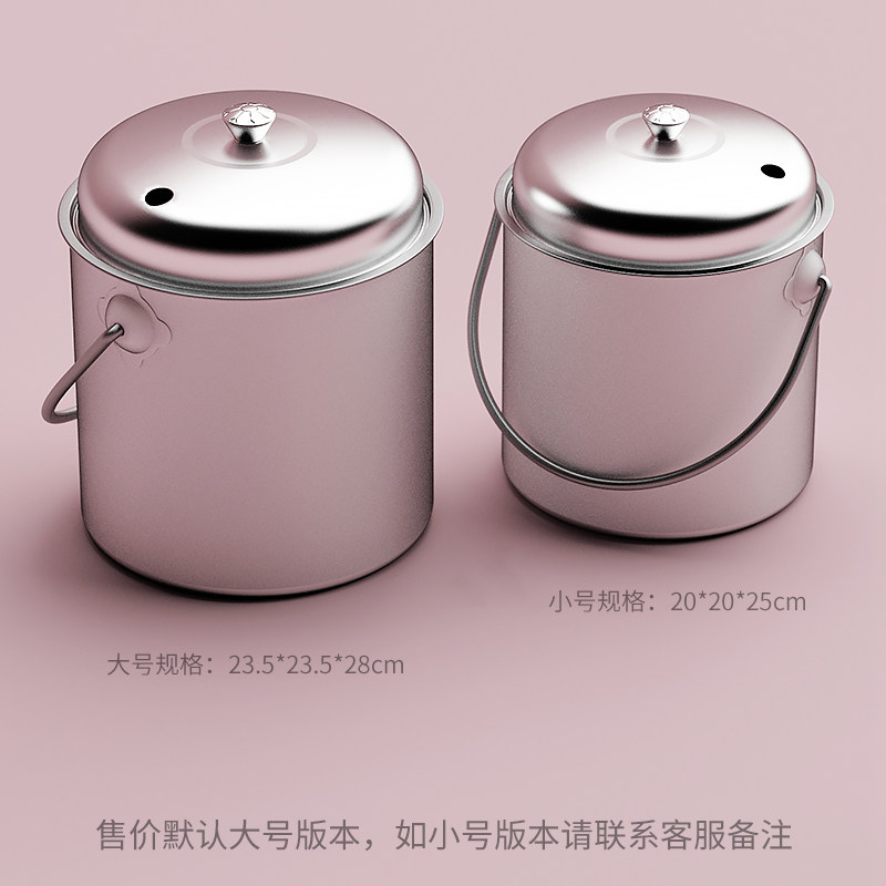 茶大师不锈钢g茶水桶茶渣桶大小号废水桶茶道配件功夫茶具过滤排
