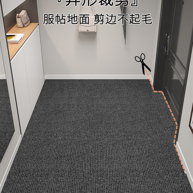 入户门口地垫进门脚垫高端可裁剪进户门玄关门垫耐脏除尘门外地毯