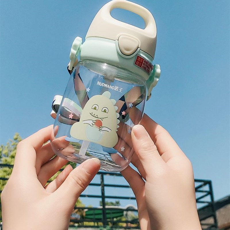 儿童水杯学生手柄 吸管杯 饮水壶宝宝学饮幼儿喝水杯防摔小孩水壶