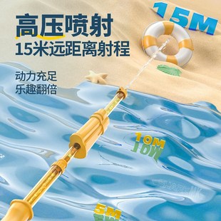 背包水枪泼水节装 备儿童手动成人呲水枪玩具喷水抽拉式 漂流新款