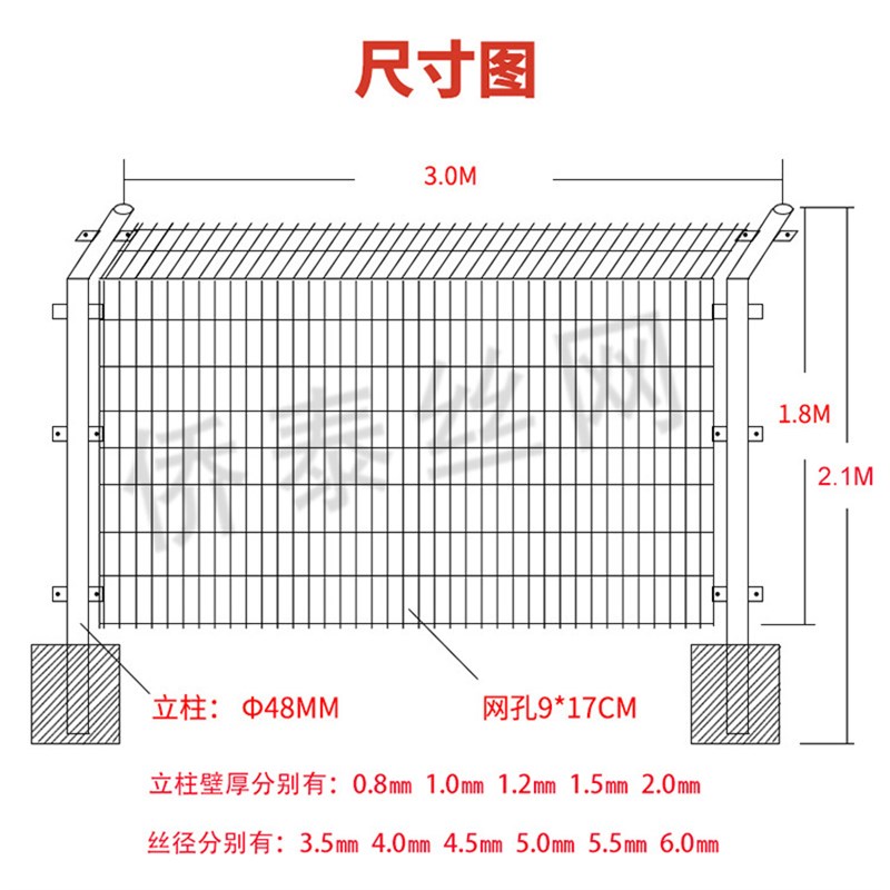 双边丝护栏网果园圈地养鸡鸭围栏网铁丝网围网高速公路框架护栏网