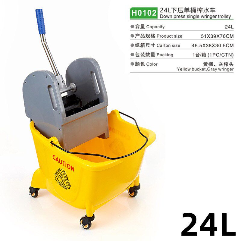 榨水车拖把桶挤水桶拖地桶家用商用拖布桶压水器清洗拖把柞水车头