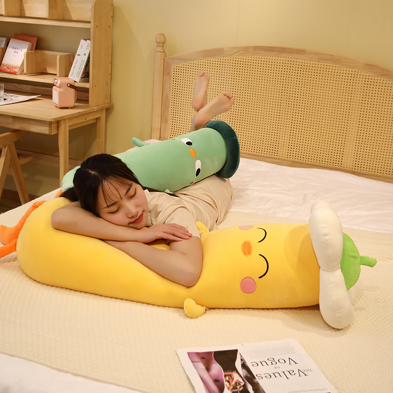 小鸡玩偶抱枕女生睡觉毛绒玩具公仔柔软抱睡长条枕夹腿大娃娃