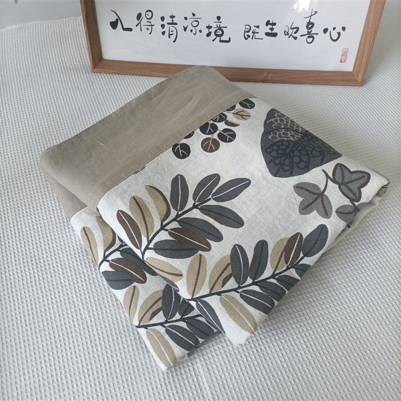 【专享138】客供余料汉麻印花床单大包边工艺插脚睡单