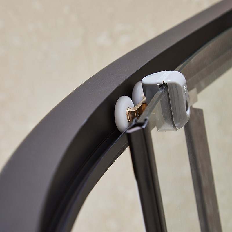 新款洗澡间简易淋浴房整体淋浴房隔断玻璃干湿分离浴室浴屏定制