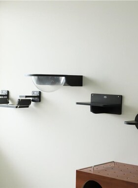 壁挂太空舱猫爬架墙壁式跳台黑色猫爬墙不占地客厅阳台猫墙猫窝