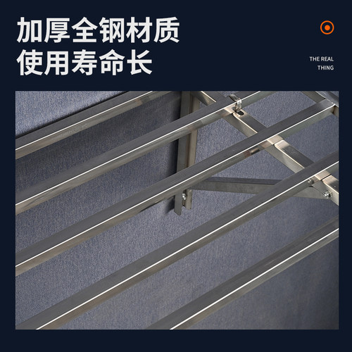 不锈钢加厚车库储藏室货架地下室壁挂式置物架厨房超市仓库挂墙架