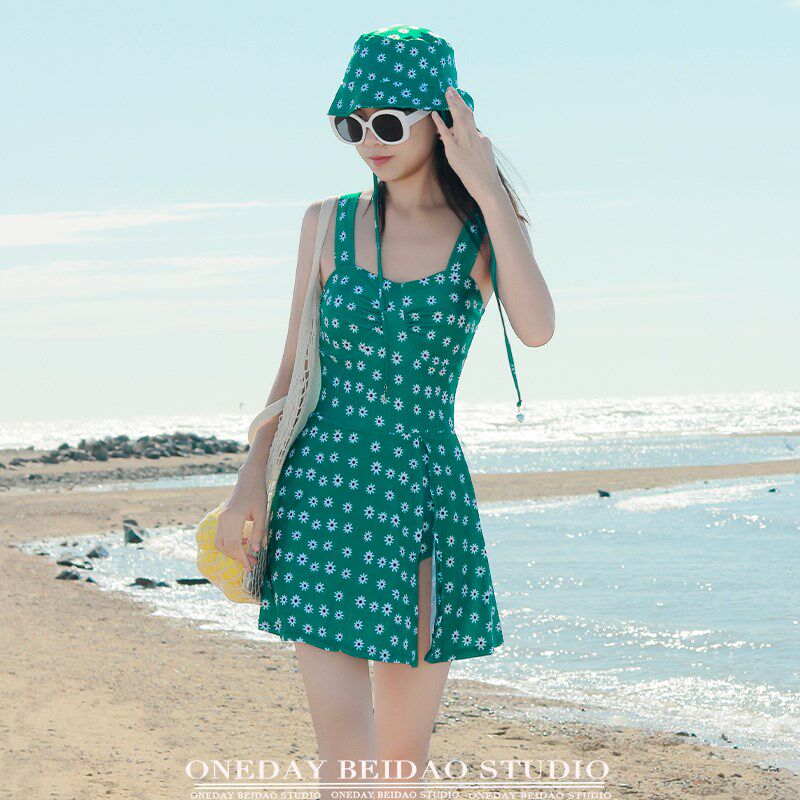 泳衣女2024新款m连体裙式遮肚显瘦保守微胖女孩遮肉泡温泉女士泳