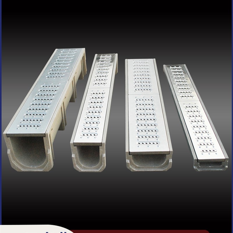 厨房酒店食堂浴室U型槽排水沟防滑不锈钢盖板下水道地沟拉伸防虫