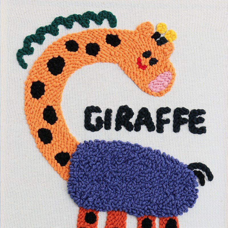 戳戳绣客厅装饰画毛线戳戳乐卧室挂画刺绣DIY材料包居家手工礼物