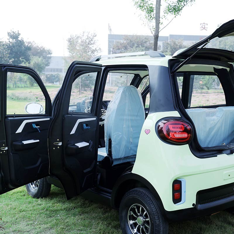 2024新能源四轮电动车家用老人代步电车工厂轿车接孩子电车女孩