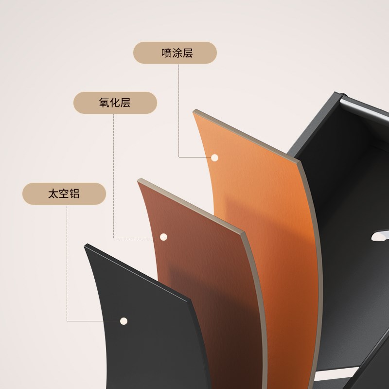 意可可枪灰卫生间置物架日用厕所架子免打孔壁挂浴室五金收纳架