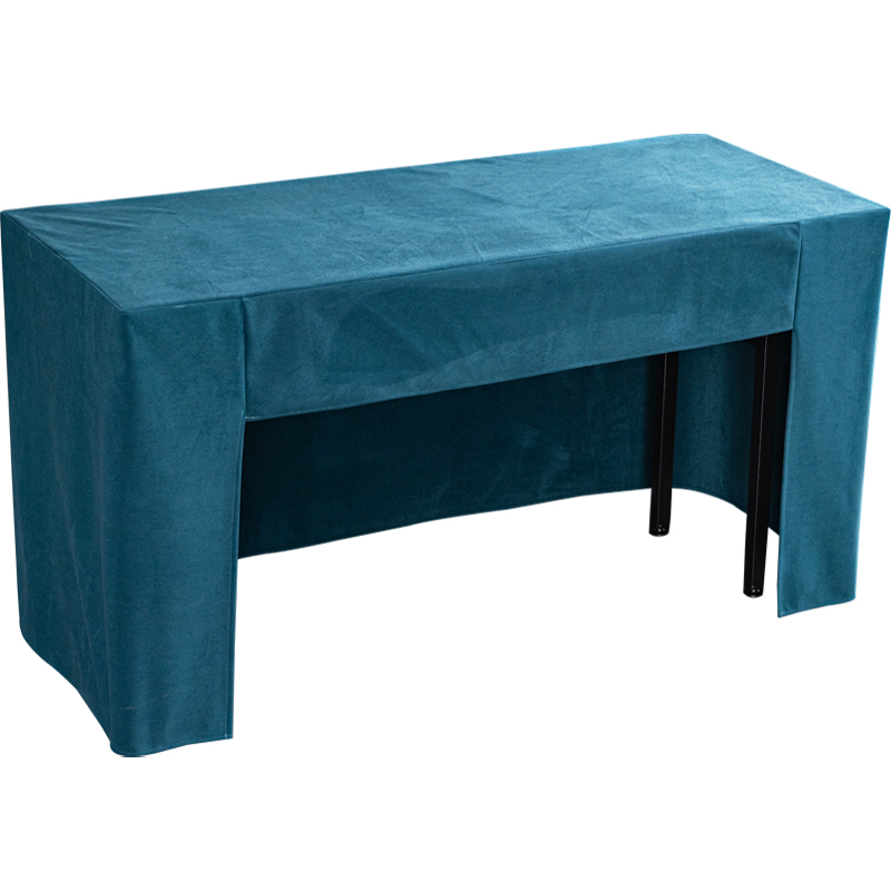 加厚双面台尼桌布酒店会议室桌布套罩展会活动台泥长方形台布定做