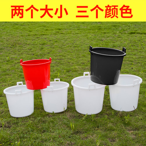 家用老式农用挑粪桶浇q菜大水桶牛筋塑料加厚熟胶尿桶双耳担水桶