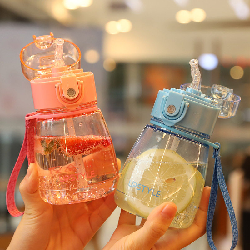 迷你儿童小型保温杯子带吸管幼儿园D小号容量水杯女孩便携小巧宝