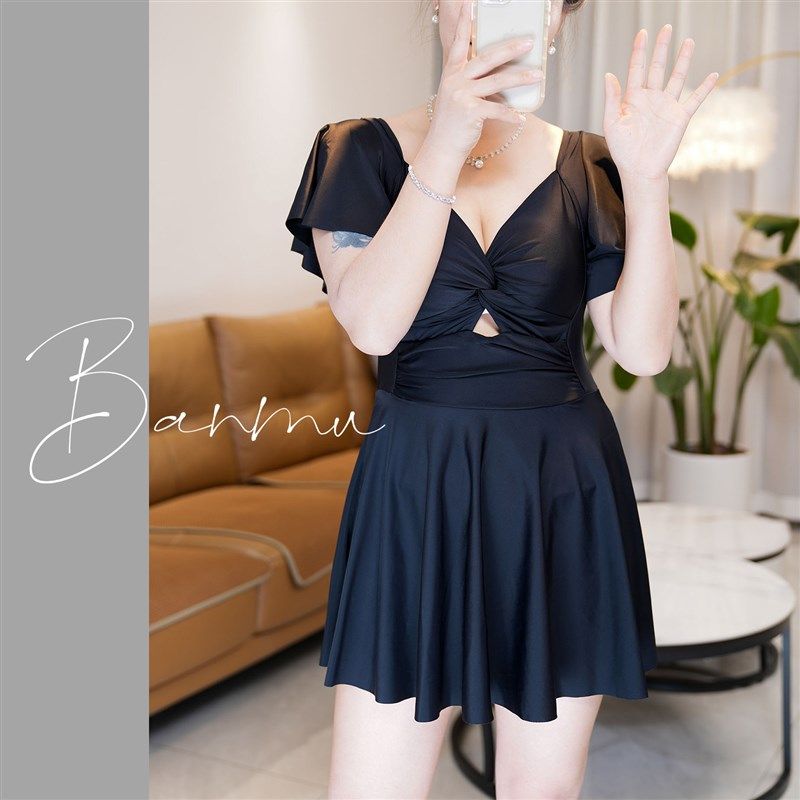 2024年新款大码泳衣女微胖mm200斤显瘦遮肉裙式连体泡温泉胖妹妹,运动/瑜伽/健身/球迷用品,连体泳衣,淘宝优惠券,粉丝福利购,淘宝优惠卷