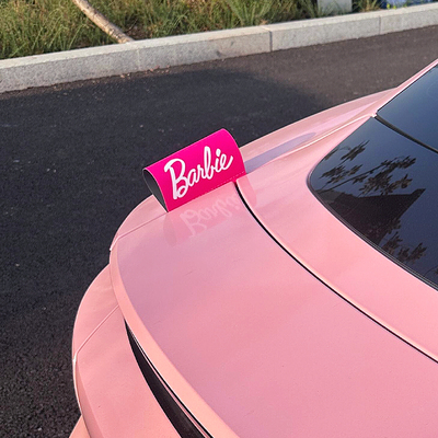 芭比barbie汽车唛水洗贴