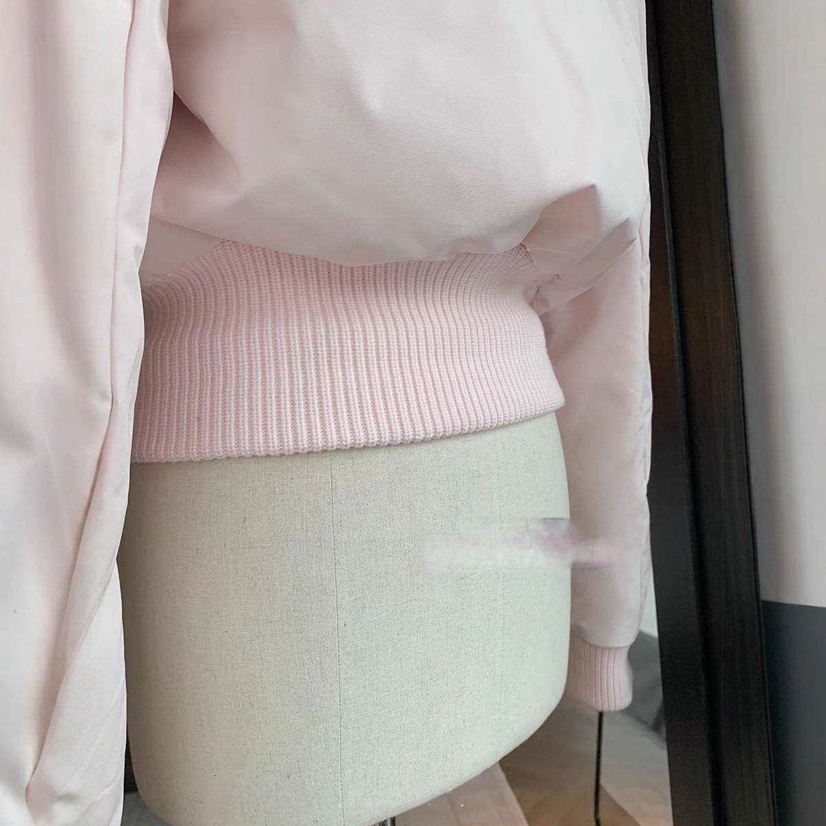 韩系粉色毛领连帽羽绒棉服外套女冬季高级感短款收腰显瘦棉衣棉袄