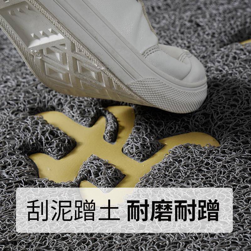 欢迎光临门垫进门脚垫酒店饭店门口丝圈塑料地垫入户地毯商用防滑