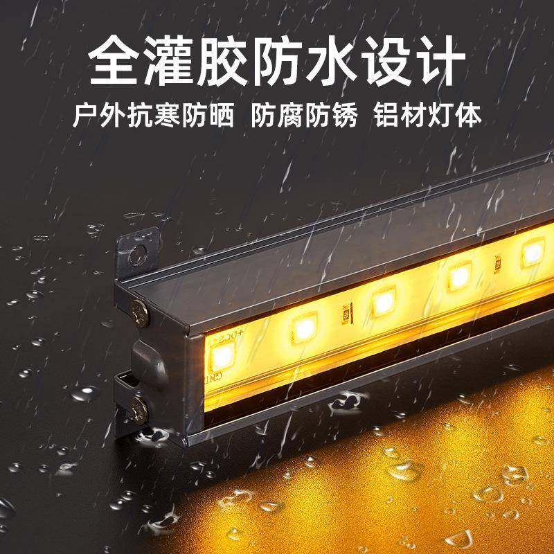 led线条灯户外防水跑马灯内控七彩护栏管门头招牌外墙亮化数码管