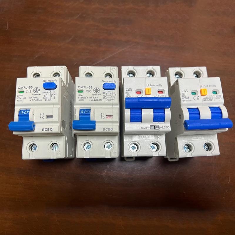 RCBO漏电断路器 经济型1P+N 漏保空气开关 导轨式安装 breaker