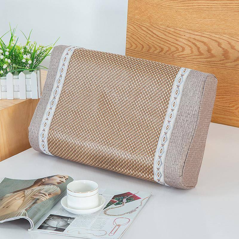 凉席成人夏季冰藤单人枕套乳胶记忆新款50x30枕套55x3560x40橡胶