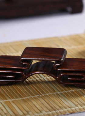 昊林轩 黑梓木低书卷几 奇石  新茶具底座实木底