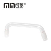 度蒸馏烧弯头口 玻璃弯管蒸馏管玻璃仪器磨口